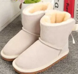 Stiefel Aus Echtem Leder Australien Kinder Knöchel Winter Schnee Stiefel Für Kinder Baby Schuhe Warme Ski Kleinkind Stiefel Für Baby Bailey 1 Bögen Stiefel Größe 21-35 Z230726