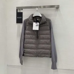 Kobiety Down Parkas Spring i jesień mężczyźni i kobiety stoją kołnierzami spółki w dół swetry Y2K Casual Jacket Business Pieniądze Cardigan ciepły płaszcz HKD230725