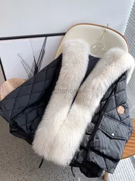 Women's Down Parkas Janveny Down Jacket Women's Winter Large Real Fur Collar Thick Warm Female Parkas 2022 Loose Women Feather Puffer Duck Down Coat HKD230725