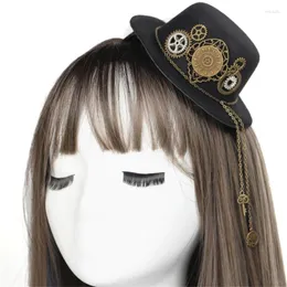 Berets Gothic Cosplay Hat Hat Bowler Surpring Gift для подруги парня Top Vintage Po DXAA