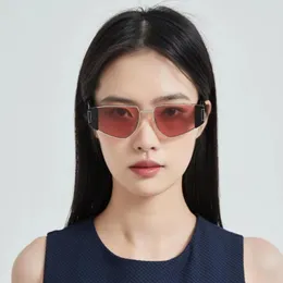 Солнцезащитные очки 2023 PR 90WS Полигональный нерегулярный ультрафиолетовый блог Cool Men's Acetate очки Женские черно -белые
