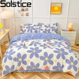 Solstice Home Textile Forest Deer Tropic Duvet Cover case Bed Sheet Child Teen Girl Colorful Bedding Cover Set 3-4Pcs/Sets L230704