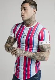 Camisetas Masculinas de Verão SikSilk Masculinas Camisetas de Seda T-shirts Decote O Curto Engraçadas Camisas Masculinas Camisetas Sik Silk Masculinas Tops Tees 230724