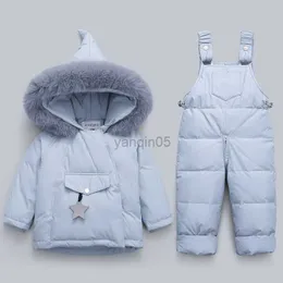 Down Coat Down Children Winter Jacket Warm Jumpsuit Kids Toddler Christmas Girl Boy Klädrock Pants Parka Baby Overalls Kläder Set HKD230725