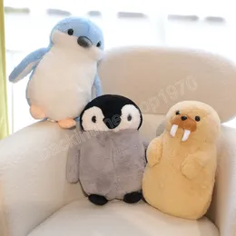 35/45 cm Söt pingvin Walrus Plush Toys fylld mjuk djurkudde kawaii leksaker för barn baby födelsedag julklappar