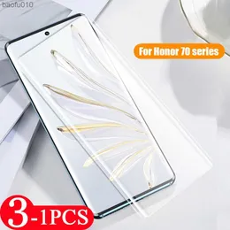 Honor Magic 3 Pro Plus 4 Lite Screen Protector Phone for Honor 70 60 50 Se Tempered Glass Protective Film L230619のための3/2/1PCS