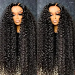 Melodie HD Deep Wave 30 40 인치 180% 250% 13x4 360 Full Lace Front Wigh Human Hair Trosparent Prontal Wig 5x5 Closure