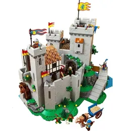 Action Toy Figures 10305 Lion King Knight Medieval Castle Model Building Block Assembly Block Set Toy Children's Christmas Gift 230720