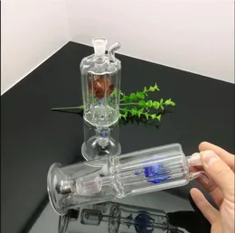 Glasrör rökning blåst vattenpipa tillverkar handblåsta bongs dubbel lager partition filtrerat glasvattenrör