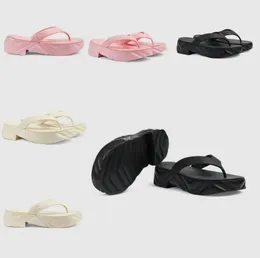 Damskie flip-flops platforma mody kapcie retro guma damska moda mody flip-flops letnie wysokiej jakości swobodne kapcie gęste pulę