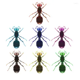 Decorative Figurines Metal Colorful Ant Sculpture Wall Art Decor Wrought Iron Crafts Pendant For Indoor Outdoor Home Garden Decoration