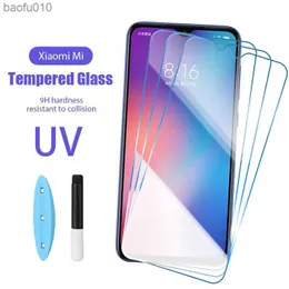 Protettore dello schermo della colla UV per Xiaomi Redmi Nota 9 7 8T 8 7A 8A 9A 9I 9C Nota 10 Pro Max 10S Film di protezione del telefono in vetro temperato L230619