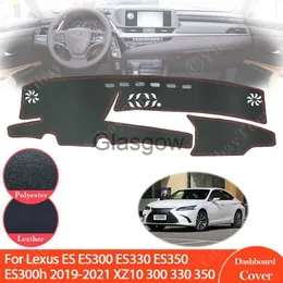 Słońce w samochodzie dla Lexus ES300 ES330 ES350 ES300H 2019 2020 XZ10 Antislip skórzana matka deska rozdzielcza Pad Sunshade Akcesoria 300 330 350 x0725