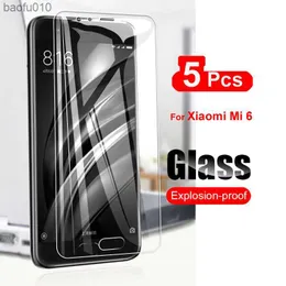 5st Tempered Glass för Xiaomi Mi 6 Mi6 Skärmskyddsfilm för Xiaomi6 MI 6 SUCKSUST GLASS GUARD 9H Ultra Clear L230619