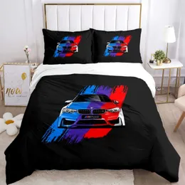 B BMW Pattern Quilt Cover Case Bedding Three Piece Set Multi Size Comforter Set Duvet Cover Bedding Sets L230704 From 23 83 DHgate
