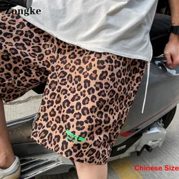 Zongke Leopard tryck avslappnad Nytt i basketbollmän shorts herrkläder gratis frakt sportkläder man man 5xl 2023 sommar