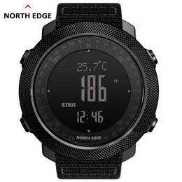 Armbandsur North Edge Men Sports Watches Waterproof 50m LED Digital Watch Military Compass Altitude Barometer 230724