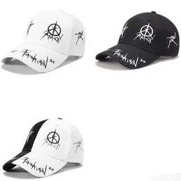 Ball Caps Creative Matching Pentagram Graffiti Baseball Student Young Men And Women The Spring Summer Sun Hat Cap Drop Delivery Fashio Dhcfw