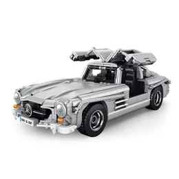 Action Toy Figures Creative Blost Blocks Car Classic Retro Model 300SL Gull Wing Bloand Set Set Kids's Gift Toys 230720
