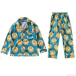 Дизайнерская модная одежда Мужские рубашки Cpfm.xyz Smiley Basketball Pajama Set Smiley Face Basketball Satin Pajama Set
