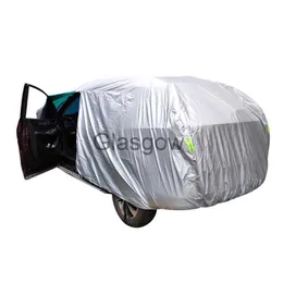 Car Sunshade Universal SUVSedan Full Car Covers Outdoor Waterproof Rain Snow Protection UV Car Umbrella Silver Auto Case Cover SXXL x0725
