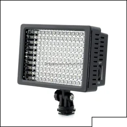 Sürekli Aydınlatma Lightdow LD-160 Yüksek Güçlü 160pcs LED Video Işık Kamera Kamera DV PO LAMP ile THR XJFSHOP Otsdi Drop Dh6UH