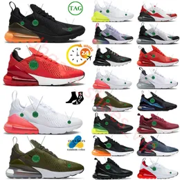 2024 Running Shoes 270 Fuchsia Dream Crimson Photo Black Photo Blue White Hot Punch Neon Igloo University Red Max Be True Olive Total Total Orange Sneakers Size 11