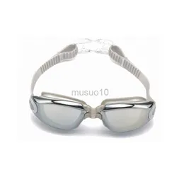 Goggles Swimming Goggles recept Kvinnor Män justerbar UV Skydda vattentät anti -dimma Myopia Eyewear Swim Pool Diving Water Glasses HKD230725