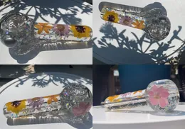 Vintage Cheech Flower Glycerin Glass Pipe Bong Water Hookah Rökning Pipe Original Glass Factory Made Can Put Customer Logo av DHL UPS CNE