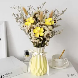 Dried Flowers Dried Flowers Wedding Deco Marriage Table Decoration Bunny Tail Grass Not Forget Me Lover Grass Home Living Room Accessories R230725