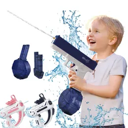 Gun Toys Pistola ad acqua Glock elettrica automatica per bambini Blaster Pistole a spruzzo d'acqua Ricaricabile Soaker blaster Pool Outdoor Summer Water Game 230724