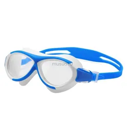 Goggles Yazi Toddler Boys Dziewczęta pływanie szklanki Duża ramka anty-fog anty-UV No przeciekające dzieci gogle okulary HKD230725