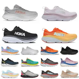 Designer 2023 платформа Hoka One Rrote Shoes Clifton 9 Bondi 8 Runners Hokas Triple White Black Nimbus Cloud Ice Water Mens Trainers Sports 36-45