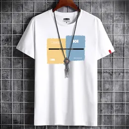 T-shirty męskie Modna T-shirt Summer Męska Krótki rękaw 100% bawełniany męski koszulka graficzna Y2K Street Clothing Harajuku komiks hurtowy 230724