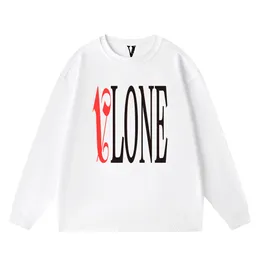 Vlone New Men 's Sweatshirts Classic Casual Hoodie 패션 트렌드 남성과 여성 O-Neck Hoodie Long-Sleeved Simple Cotton Pullover VL113