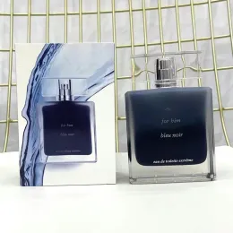 Designer parfym för män doft bleu noir doft köln spray 100 ml edt naturlig manlig köln 3.3 fl.oz långvarig doft doft för gåva dropship