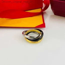 Band Rings Luxurys Love Ring Fashion 3 In 1 Designer Ring High Quality 316L rostfritt stålringar smycken för män och kvinnor Z230725