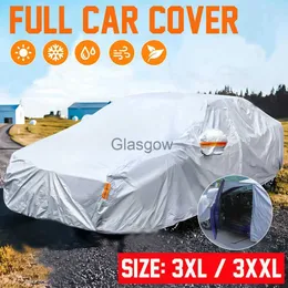 Car Sunshade AUDEW Universal Car Covers for Sedan Sunshade Waterproof UV Snow Rain Wind Dust Outdoor Protection Universal Fit up to 192'' x0725