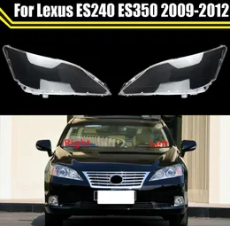 Bilens frontglaslinslampa skuggskal för Lexus ES240 ES350 2009- 2012 Auto Light Case Transparent strålkastare