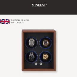 Obserwuj pudełka pudełka Miniesi Luxry Wielka Brytania marka huśtawka automatyczna Tramegger Upper Sain Pudełko zegarek zegarek pudełko do przechowywania maszyny gospodarstwa domowego 230724