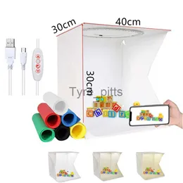 Difusores de flash Upgrade Design 40*30cm Photo Studio Light Box Ring LED Photography Lightbox Photo Studio Shooting Tenda Box Kit 6 Color Backdrop x0724 x0724