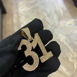 مخصص تمريرة مخصصة Diamond Tester VVS Iced Out 925 Silver Letter Name Necklace Hip Hop Rock Punk Skull Moissanite Pendant