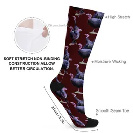 Herrstrumpor Wild Turkey Socks Compression Socks Intressanta strumpor Kvinnstrumpor Z230727