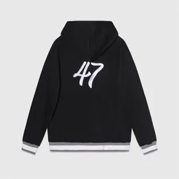 Mens Hoodies 스웨트 셔츠 가을 3 차원 글자 고품질 자수 후 까마귀 느슨한 스웨트 셔츠 230725