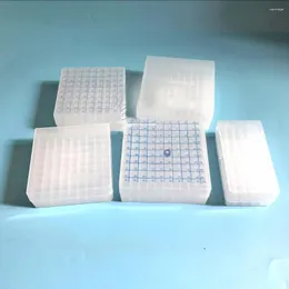 4pcs/lot 1.5m/2ml 50/80/100 Cells Plastic Chromatographic Sample Bottle Storage Box PP Cryogenic Boxes