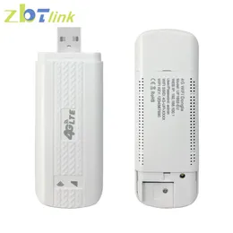 Modems Zbtlink Unlocked Mobile USB 4G LTE Modem Wireless Dongle WiFi Router 150 Mbps med SIM -kortplats för bilbåt utomhus 230725