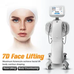 Máquina de beleza antienvelhecimento de ultrassom 7d, corpo fino, levantamento de rosto, máquina facial ultrassônica para endurecimento da pele