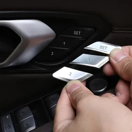 Car Styling Regolazione del sedile Pulsanti di memoria Paillettes Decorazione Decalcomanie per BMW Serie 3 G20 G28 2020 ABS Accessori per interni auto245T