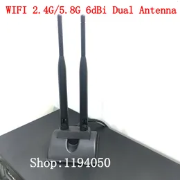 Andra nätverkskommunikationer Dual 2 High-Gain WiFi 2.4G/5.8G 6DBI Dual Band Omnidirectional Antenna 6dB 230725
