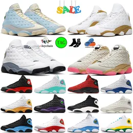 Jumpman 13 Scarpe da pallacanestro CNY SoleFly Celestine Blue 13s Black Flint White Wolf Grey Del Sol Navy Playoffs Black Cat Starfish Women Mens Trainers Sneakers